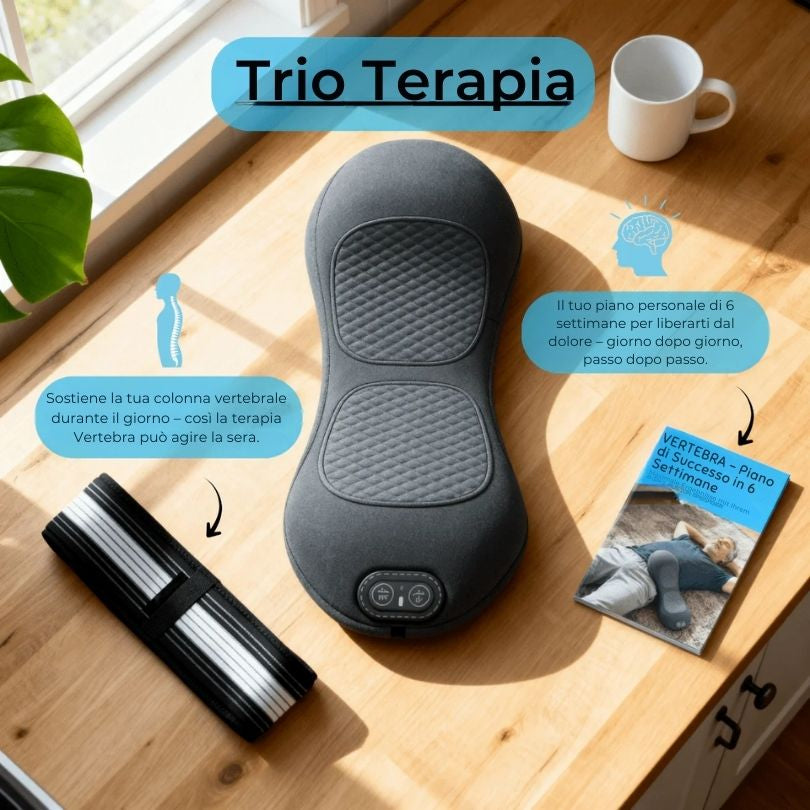 Vertebra Spinarelax™ – Massaggiatore 3-in-1 per Schiena, Collo e Colonna Vertebrale