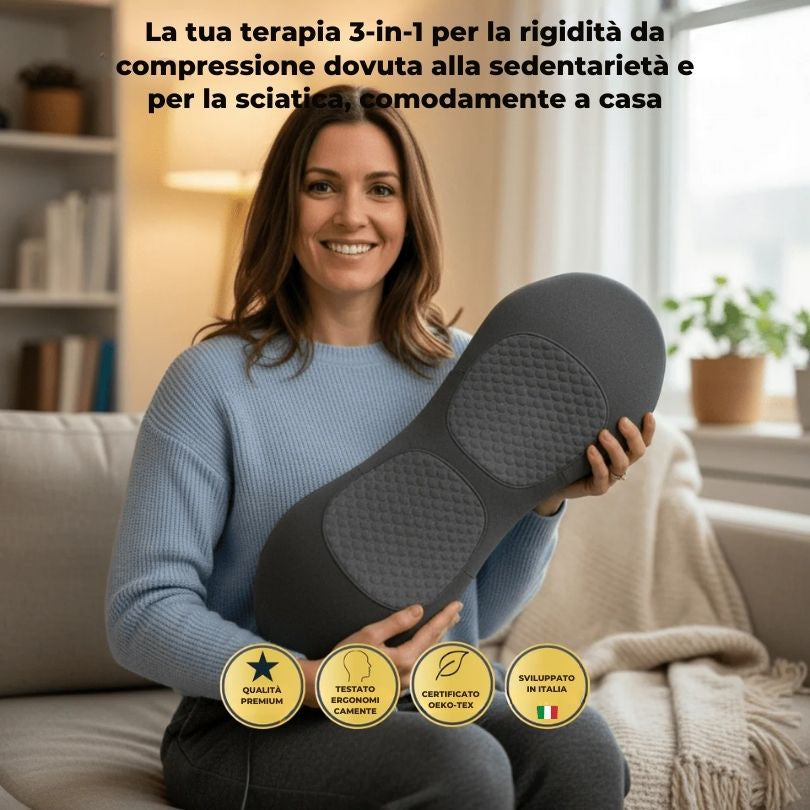 Vertebra Spinarelax™ – Massaggiatore 3-in-1 per Schiena, Collo e Colonna Vertebrale